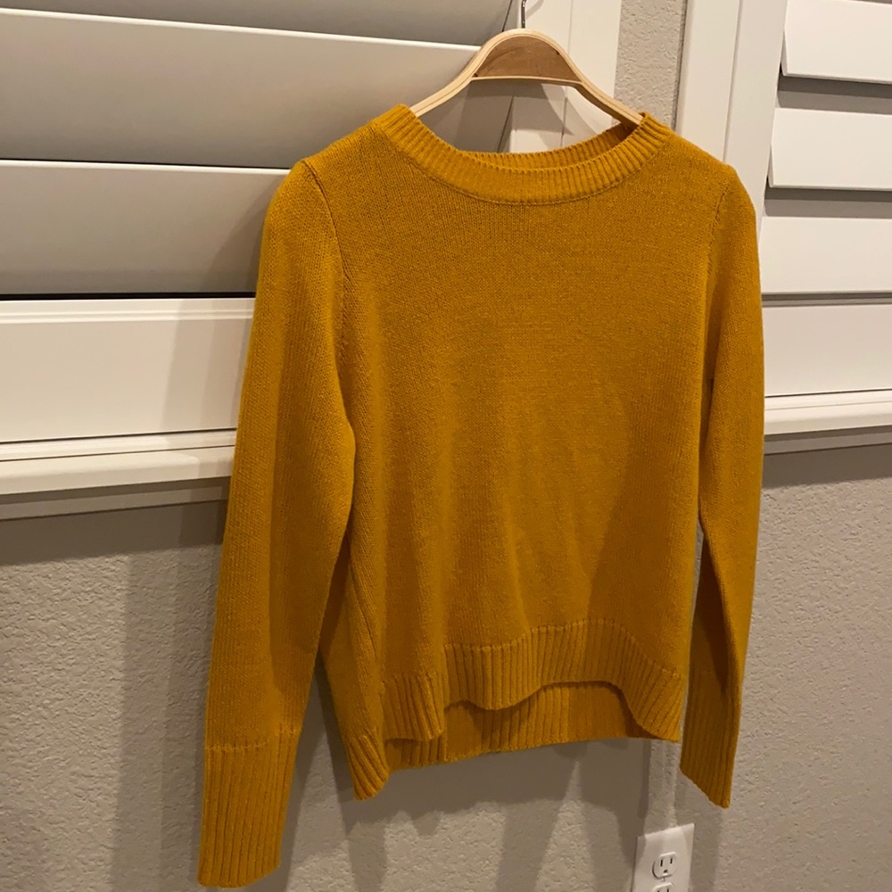 h&m mustard yellow sweater